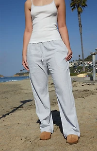 John Galt Light Blue Anastasia Linen Pants