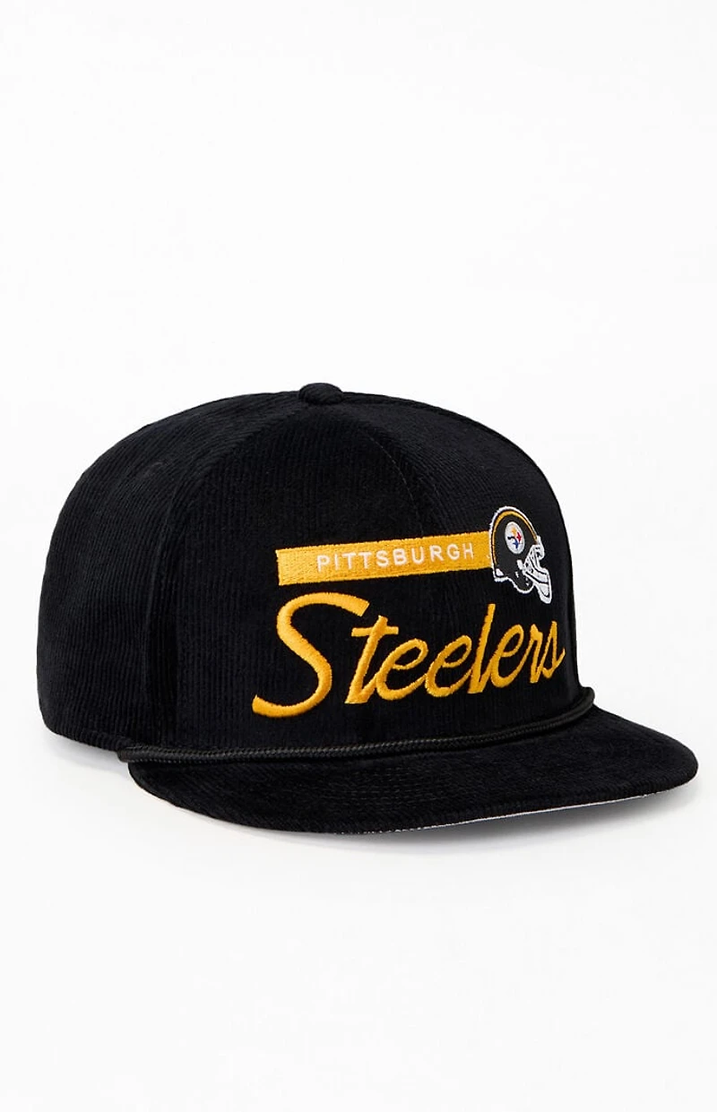 New Era Pittsburgh Steelers 9FIFTY Corduroy Rope Trim Snapback Hat