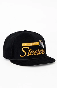 New Era Pittsburgh Steelers 9FIFTY Corduroy Rope Trim Snapback Hat