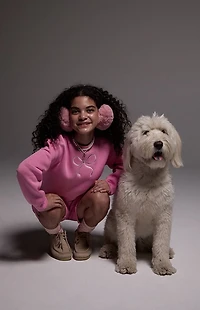 Pacsun Kids Bow Crew Neck Sweatshirt