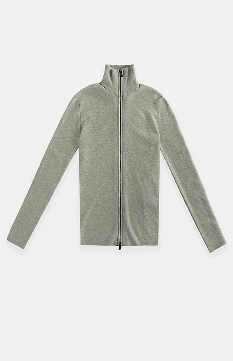 Fear of God ESSENTIALS Women’s Concrete Heather Ribbed Jacket