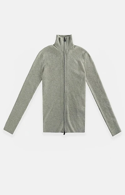 Fear of God ESSENTIALS Women’s Concrete Heather Ribbed Jacket