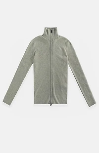 Fear of God ESSENTIALS Women’s Concrete Heather Ribbed Jacket