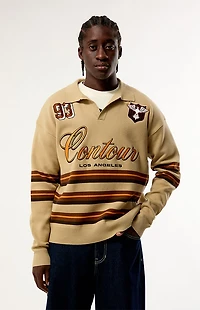 Pacsun Contour Knit Polo Sweater