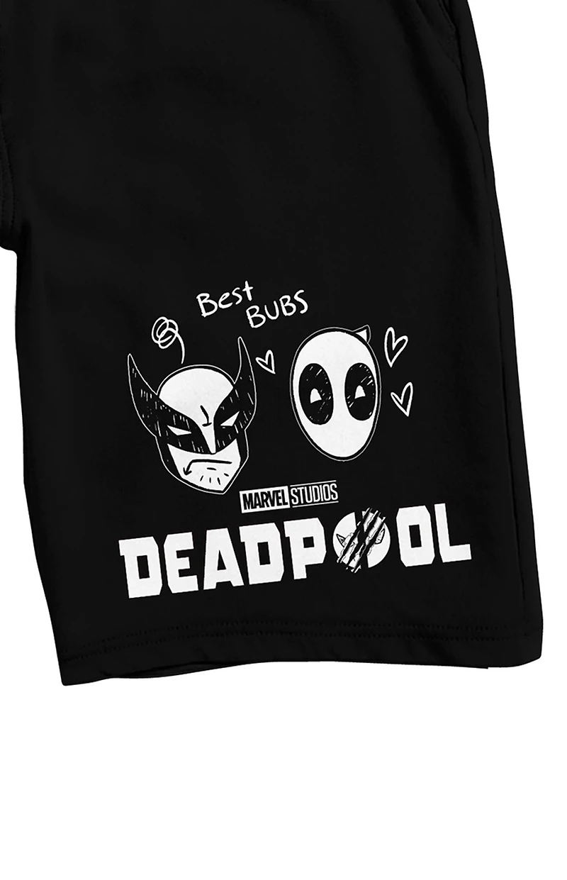 Deadpool and Wolverine Head Pen Art Shorts