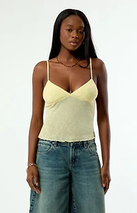 Your Favorite Natalia Burnout Lace Tank Top