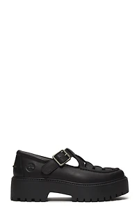 Timberland Women's Black Stone Street Buckle Mary Jane Shoes