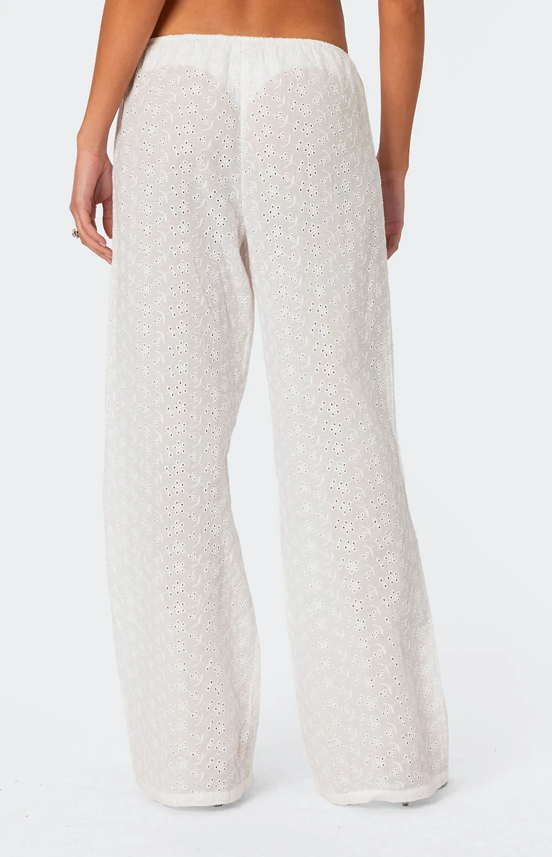 Edikted Miracle Cotton Lace Pants