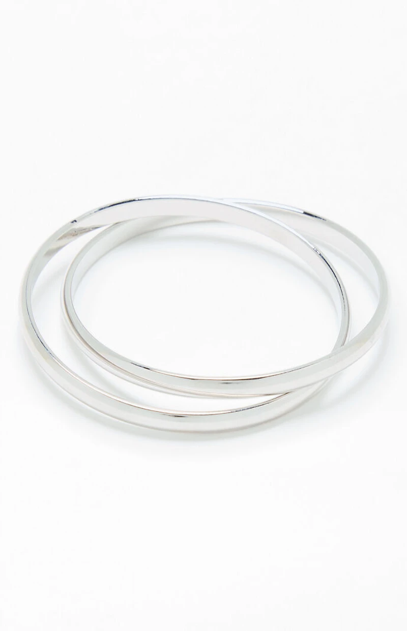 John Galt Silver Layered Bracelet