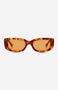 INDY Sunglasses Delancey Tortie Rectangle Sunglasses