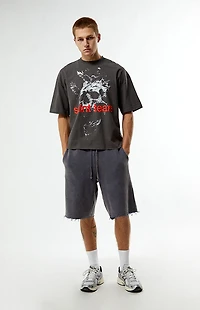 Pacsun Saint Tears Cropped Boxy T-Shirt