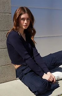 John Galt Navy Shannon Cardigan