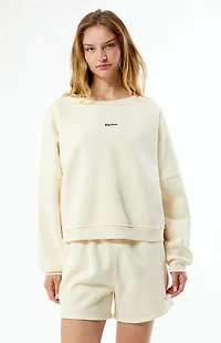 Rhythm Cream Logo Crew Neck Sweatshirt
