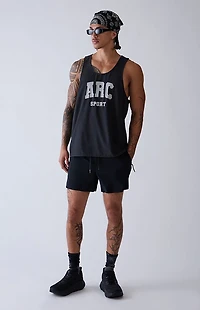 A.R.C. Black Active Singlet Tank Top