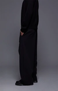 FIELD OF STUDY by Pacsun Athens Baggy Trousers Stretch Pleated Black