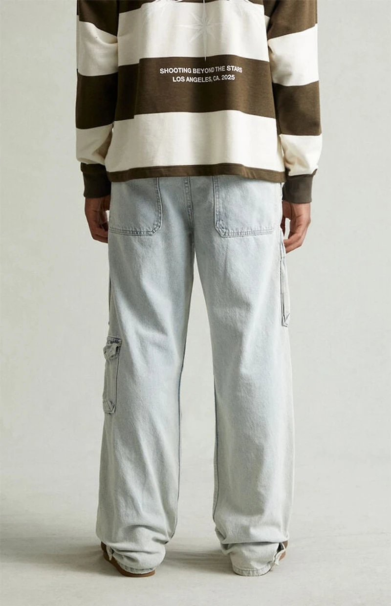 Pacsun Dylan Baggy Jeans Cargo Light Indigo