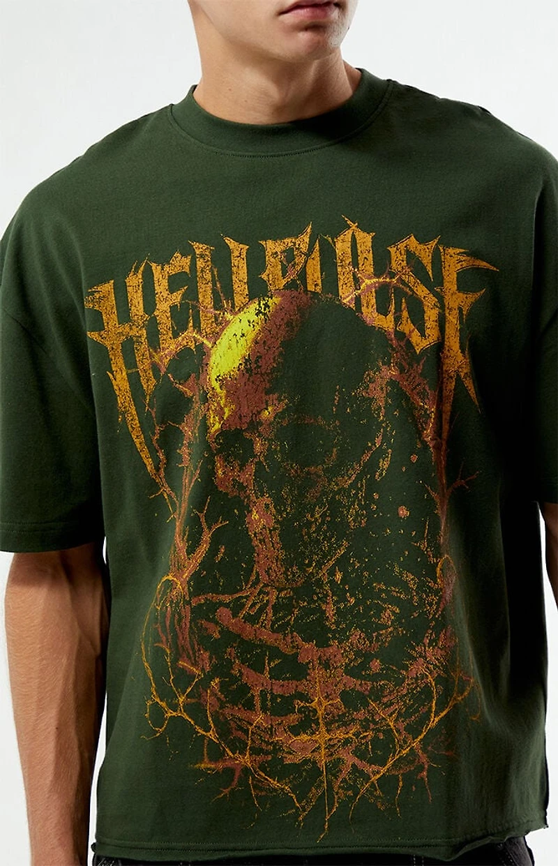 Pacsun Hellpulse Cropped Boxy T-Shirt