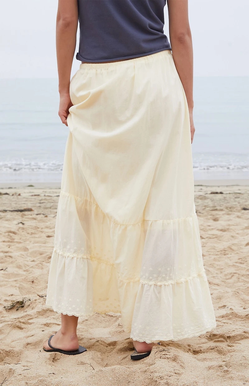 John Galt Yellow Nadia Maxi Skirt