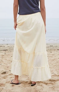 John Galt Yellow Nadia Maxi Skirt