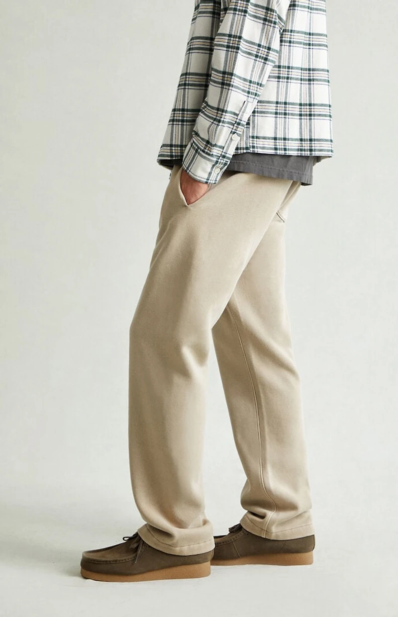 Pacsun Tan Straight Leg Sweatpants