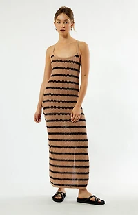 Rhythm Sol Stripe Knit Maxi Dress