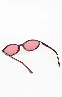 Pacsun Mia Plastic Oval Sunglasses