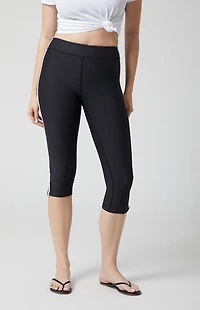 PAC 1980 WHISPER Active Monico Stripe Capri Leggings