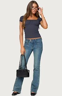 Edikted Stefania Polka Dot Top