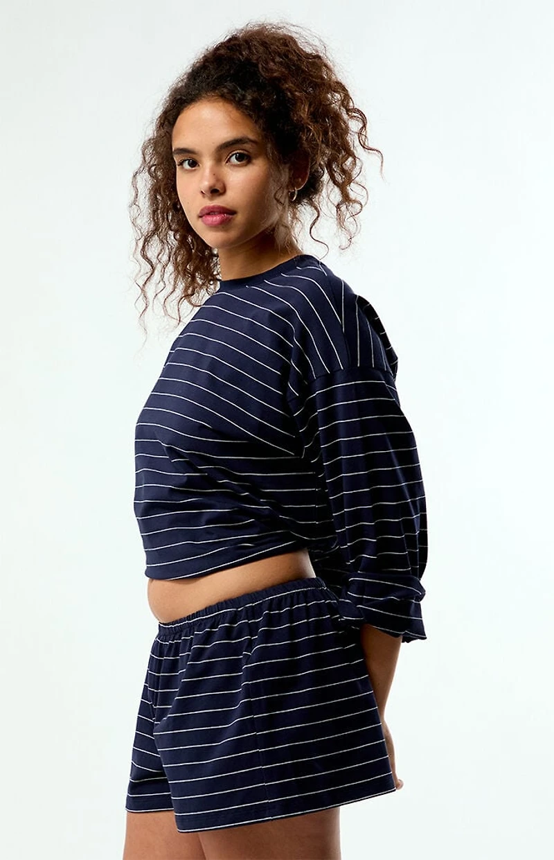 WEWOREWHAT Striped Knit Pull-On Hot Shorts