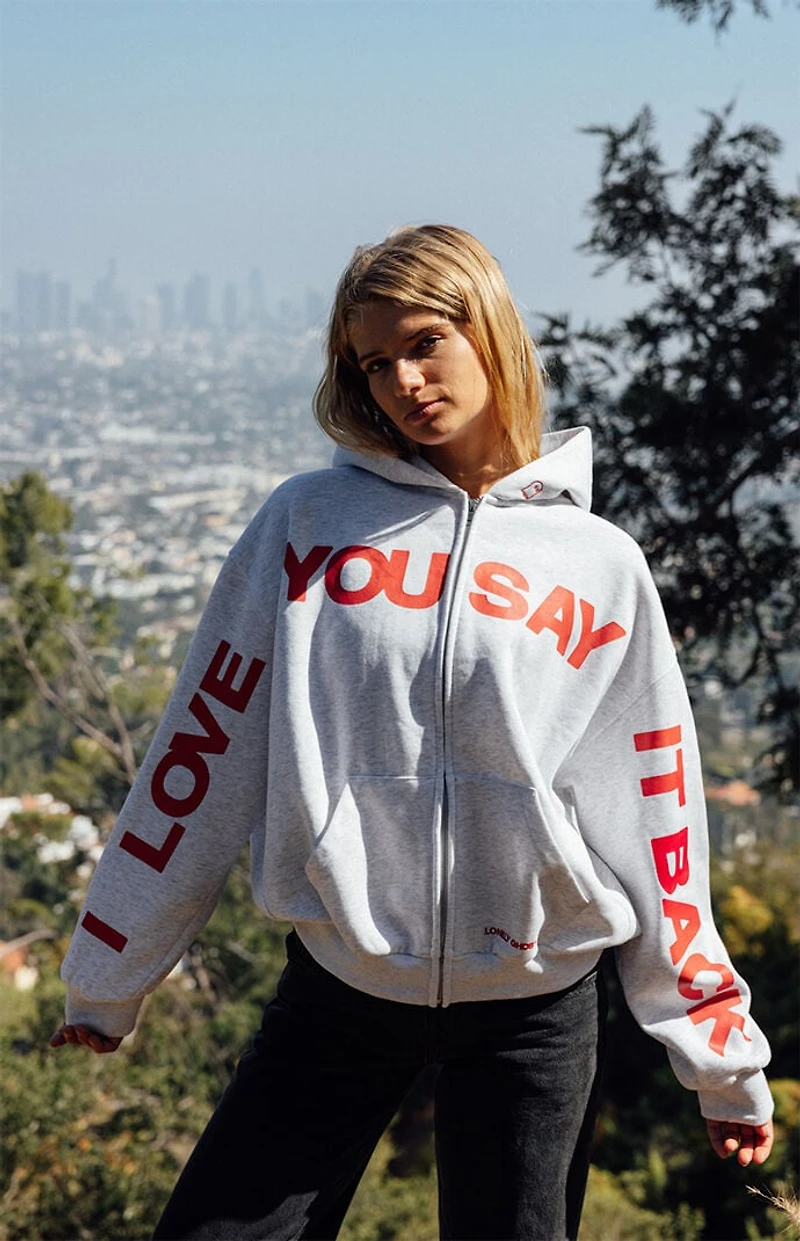 LONELY GHOST ILYSIB Zip Up Hoodie