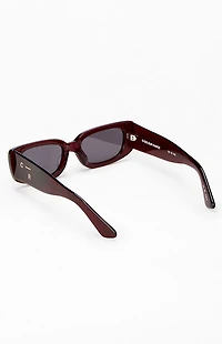 Colour Range Burgundy Y2K Sunglasses