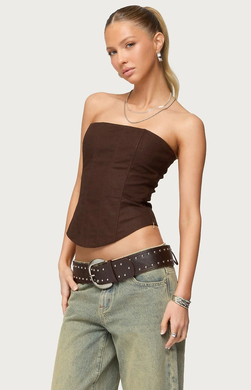 Edikted Hadar Linen Look Corset