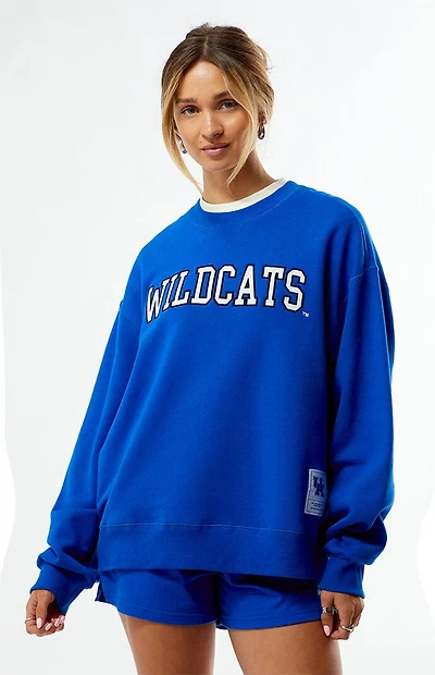 WILD COLLECTIVE x Pacsun University of Kentucky Wildcats Applique Crew Neck Oversized Sweatshirt