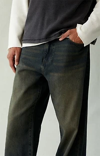 Pacsun Dylan Baggy Jeans Dark Blue Tint