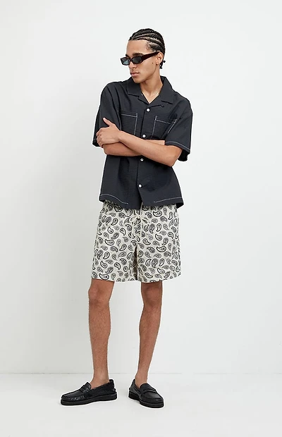 Pacsun Printed Aaron Mesh Volley Shorts