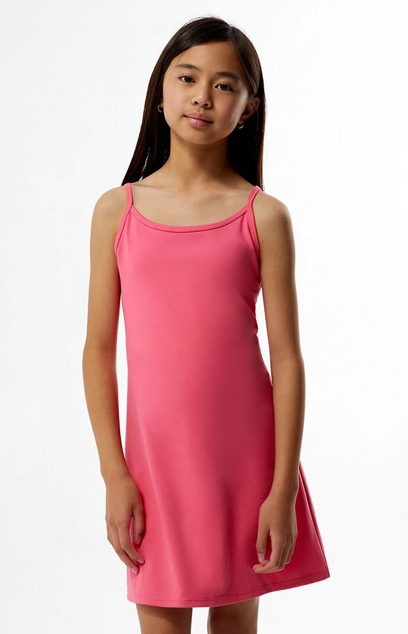 PAC 1980 Kids WHISPER Active Hot Pink Mini Dress