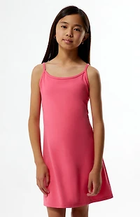 PAC 1980 Kids WHISPER Active Hot Pink Mini Dress