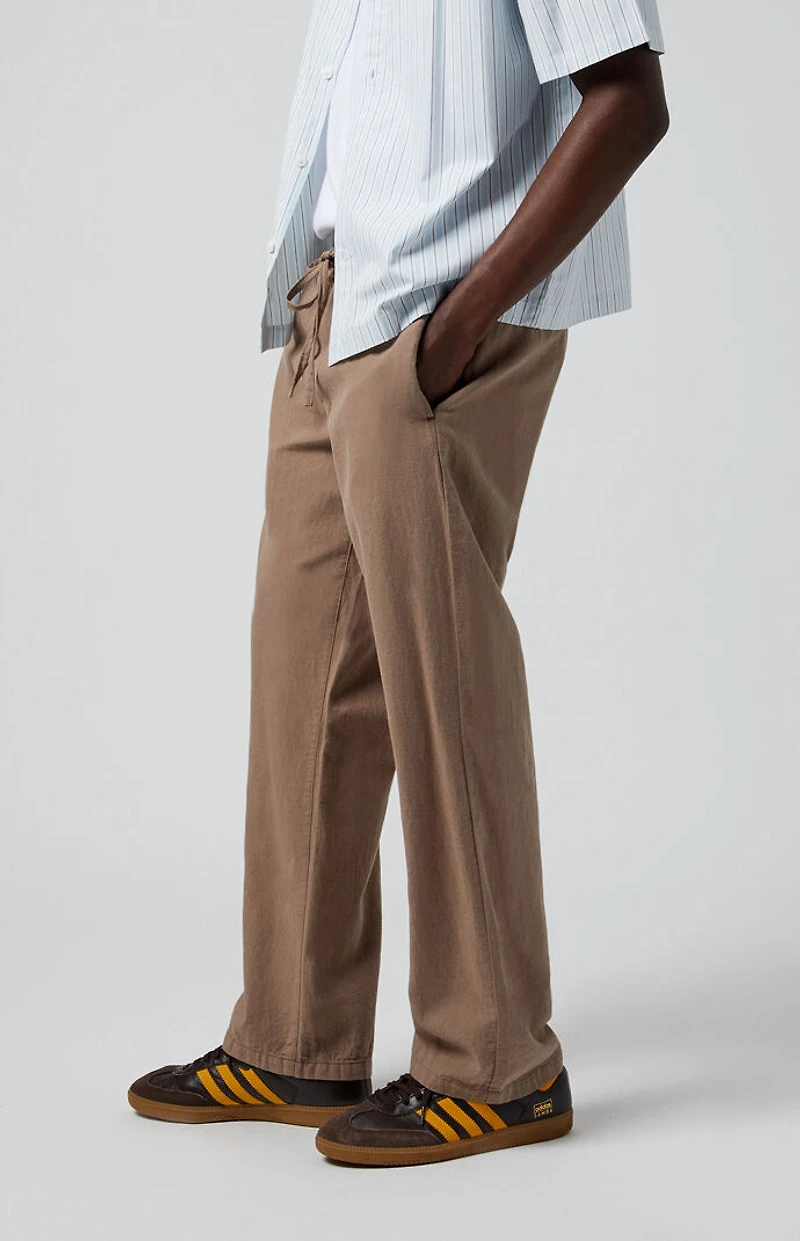 Pacsun Brown Linen Pants