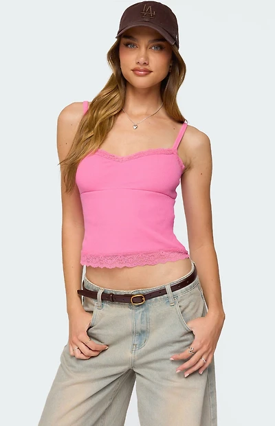 Edikted Mireille Lacey Tank Top