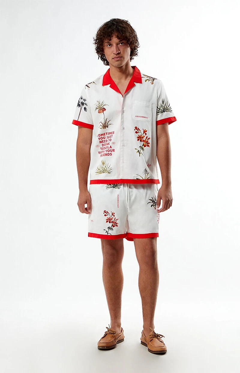 Los Sundays Sometimes Woven Camp Shirt