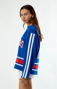 WILD COLLECTIVE x NHL New York Rangers Long Sleeve Hockey Jersey