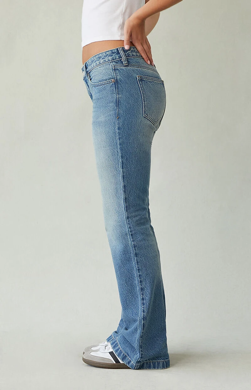 Pacsun Jade Low Rise Bootcut Jeans Light Blue Tint