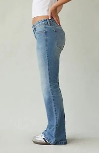Pacsun Jade Low Rise Bootcut Jeans Light Blue Tint