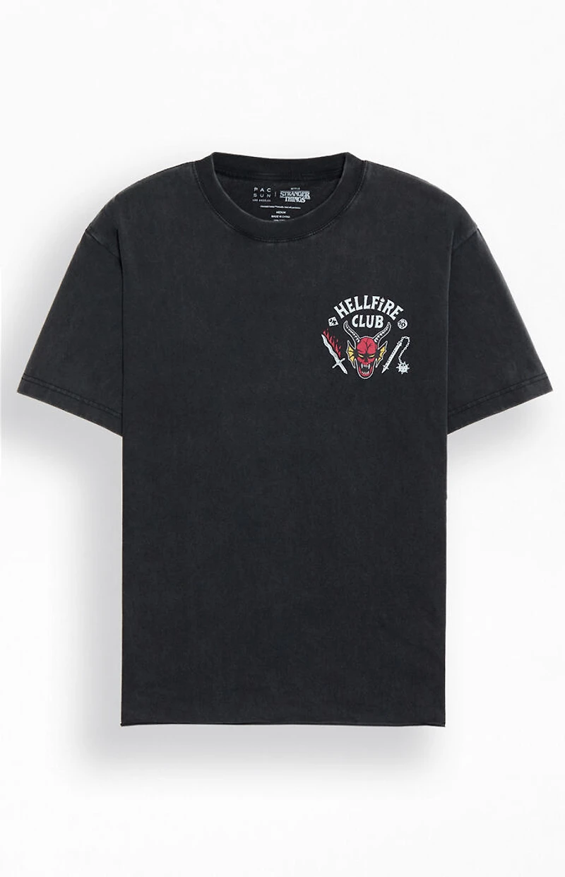 Netflix x Stranger Things Hellfire Club Cropped T-Shirt