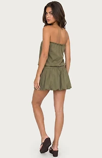 Edikted Layton Studded Strapless Bubble Mini Dress