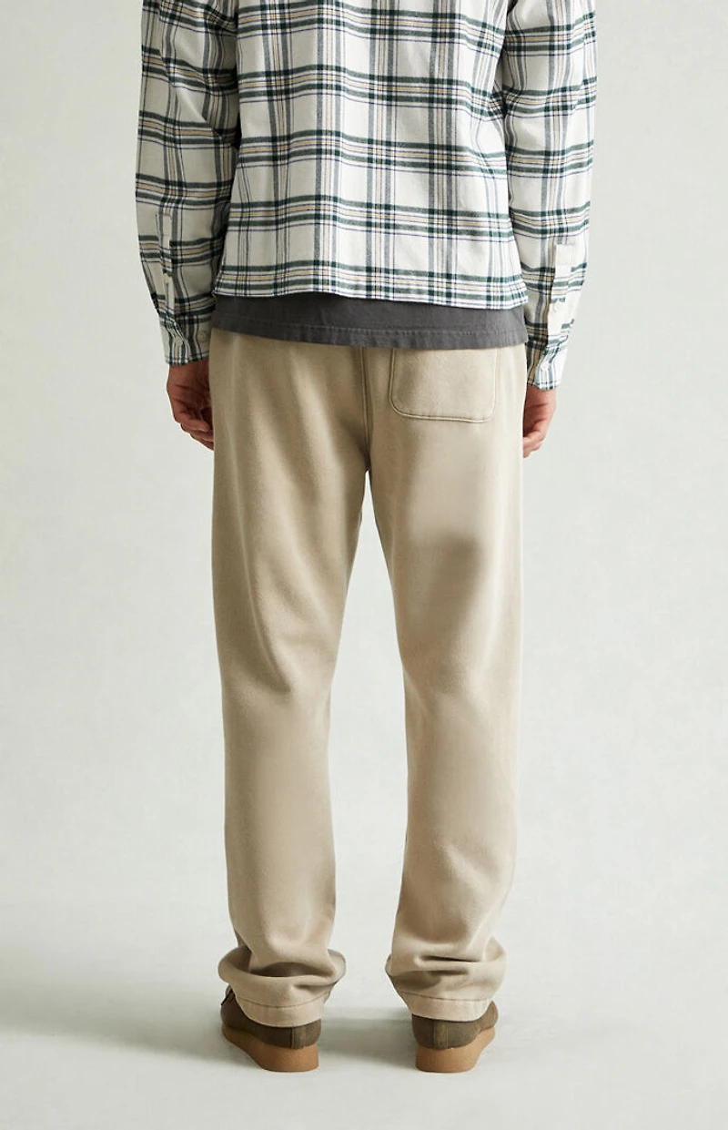 Pacsun Tan Straight Leg Sweatpants