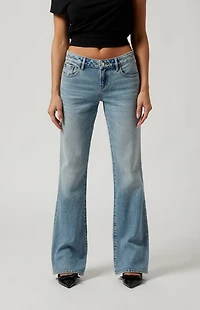 Pacsun Jade Low Rise Bootcut Jeans Light Indigo