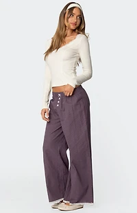 Edikted Dakota Plaid Pants