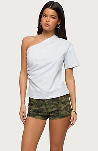 Edikted Yurey Gathered One Shoulder Top