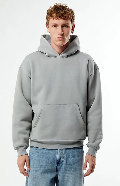 Pacsun Silver Solid Pullover Hoodie